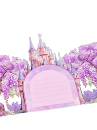 Handmade Cards Manufacturer 3D Pop-Up Fairy Castle Greeting Card Wisteria & Fairies Design