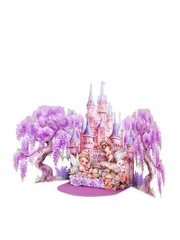 Handmade Cards Manufacturer 3D Pop-Up Fairy Castle Greeting Card Wisteria & Fairies Design