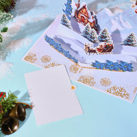 Wholesale 3D Pop-Up Christmas Greeting Card Santa & Winter Scene Bulk Holiday Pop-up Card
