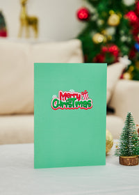 Christmas Train 3D Pop Up Card