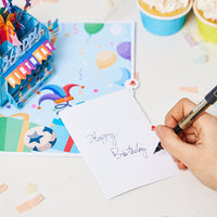 Men's Version Ice Cream Truck Birthday Pop Up Card