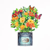 Bulk Order Sunflower 3D Pop-Up Card Fresh Floral & Butterfly 3D Flower Bouquet
