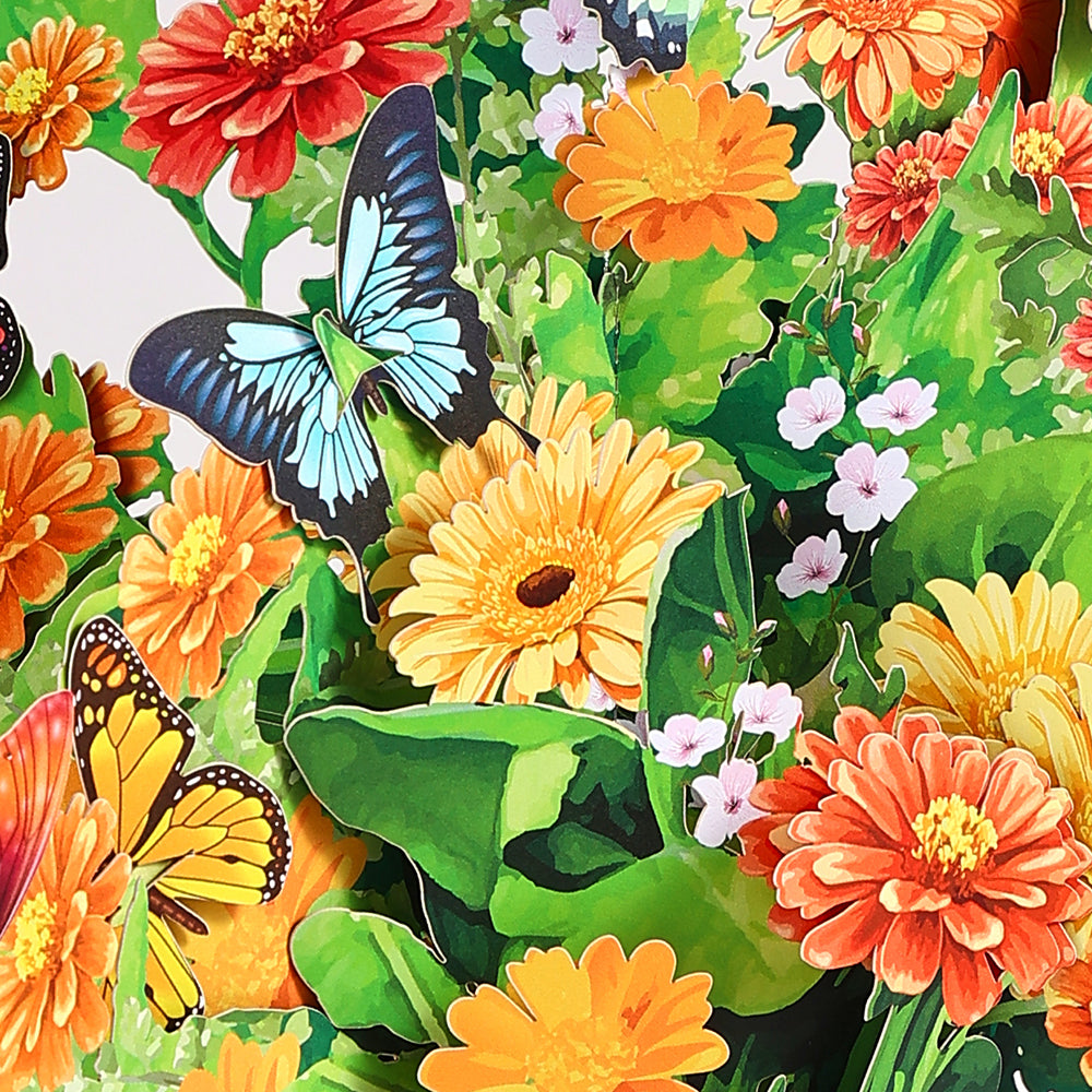 Bulk Order Sunflower 3D Pop-Up Card Fresh Floral & Butterfly 3D Flower Bouquet