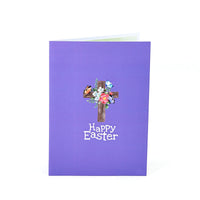 Distributor Wholesale Easter Cross 3D Pop-Up Card With Religious Spring & Butterfly Design
