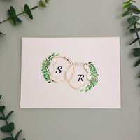 Elegant Laser Cut Wedding Invitation Card with Envelope, Customizable for Ceremony, Custom design wedding invitation card,