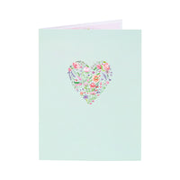 Low MOQ Heart Floral Wreath 3D Pop-Up Card with Hummingbirds Romantic Gift for Love & Wedding