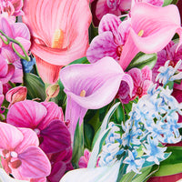 Wholesale Competitive Price Orchid 3D Pop-up Card Life-sized Pop-up Flower Bouquet