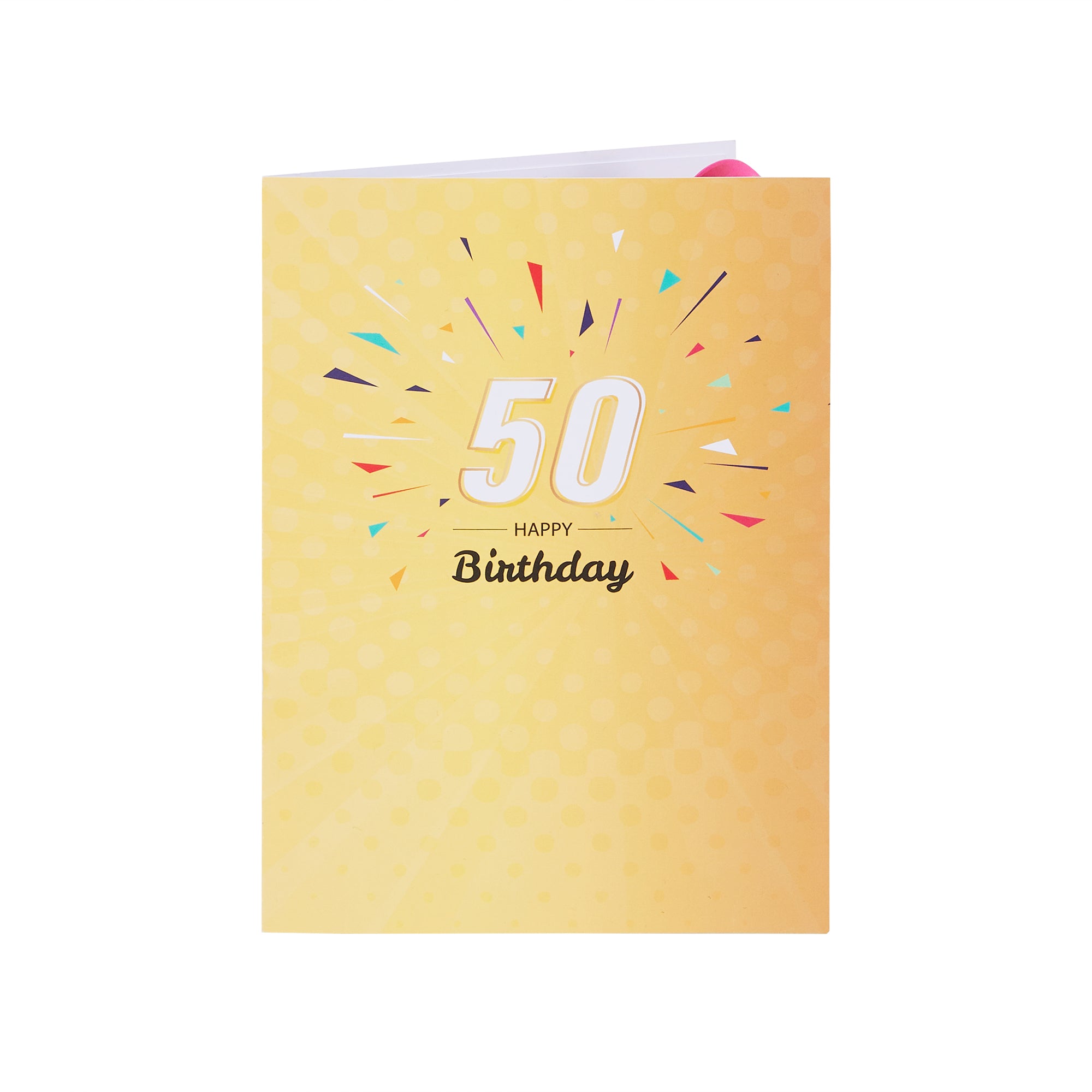 50th Birthday Light & Music 3D Pop Up Card