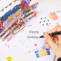 50th Birthday Light & Music 3D Pop Up Card
