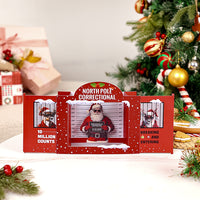 Factory Competitive Price Funny Santa Mugshot ChristmaFactory Competitive Price Funny Santa Mugshot Christmas 3D Pop-Up Card North Pole Jail Novelty Bulk Greeting Cards 3D Pop-Up Card North Pole Jail Novelty Bulk Greeting Card