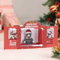 Custom Design Cat North Pole Correctional 3D Pop-Up Card Christmas Humorous Greeting Card