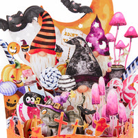 Manufacturer Sale Halloween 3D Pop-Up Card Spooky Ghost Witch Scene 3D Flower Box Greeting Card