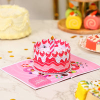 Bulk Order Light & Music Cherry Birthday Cake 3D Pop-up Card