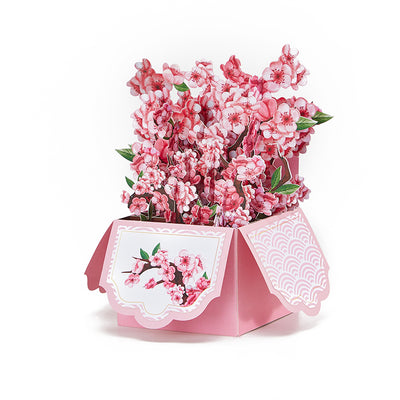 Strict Quality Cherry Blossom 3D Pop-Up Card Delicate Paper Floral 3D Flower Box
