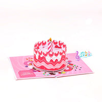 Bulk Order Light & Music Cherry Birthday Cake 3D Pop-up Card