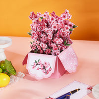 Strict Quality Cherry Blossom 3D Pop-Up Card Delicate Paper Floral 3D Flower Box