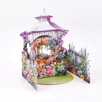 Bulk Order 3D Pop-Up Card Deer & Floral Gazebo Design Gift for All Occasions Greeting Card