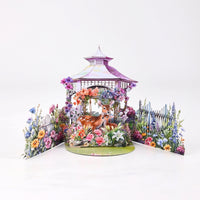 Bulk Order 3D Pop-Up Card Deer & Floral Gazebo Design Gift for All Occasions Greeting Card