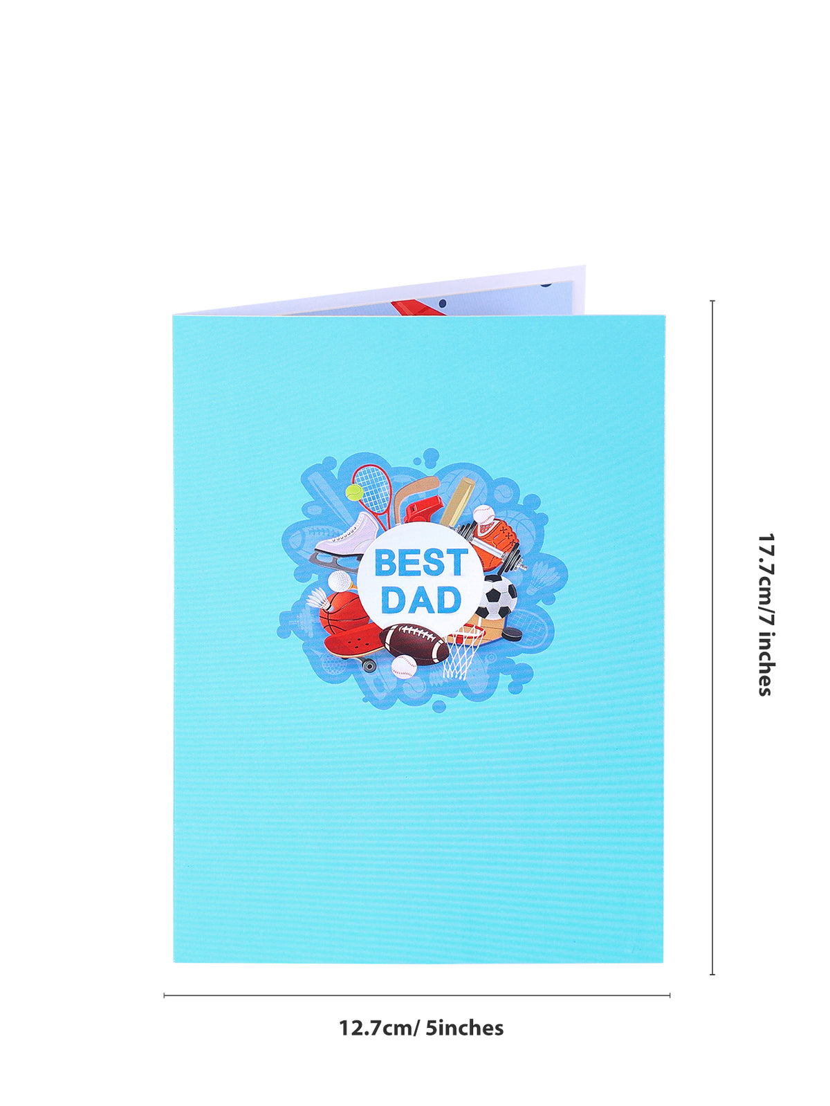 Celebrate the ultimate sports dad with our Best Dad 3D Pop-Up Greeting Card!