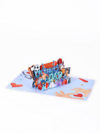Celebrate the ultimate sports dad with our Best Dad 3D Pop-Up Greeting Card!