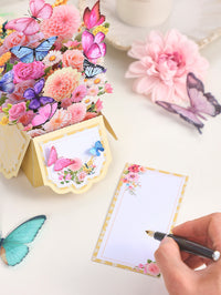 Butterfly & Flower Bouquet 3D Pop Up Greeting Card