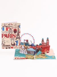 Paris 3D Pop-Up Card – Eiffel Tower & Notre-Dame | Romantic France Landmark Souvenir