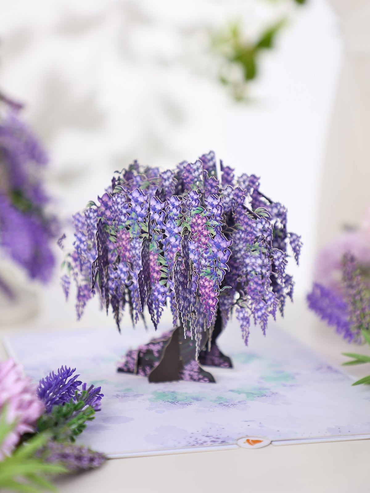 Wisteria Tree 3D Pop Up Card