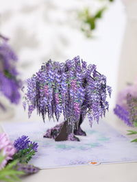 Wisteria Tree 3D Pop Up Card