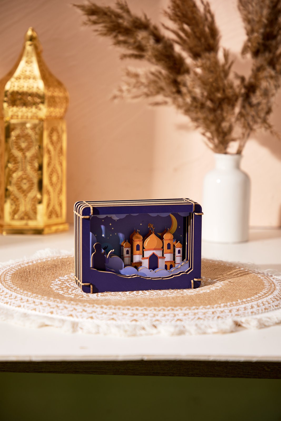 Muslim Hajj Pilgrimage 3D Art Pop Up Card