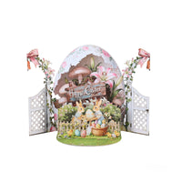 Garden White Door 3D Pop Up Card