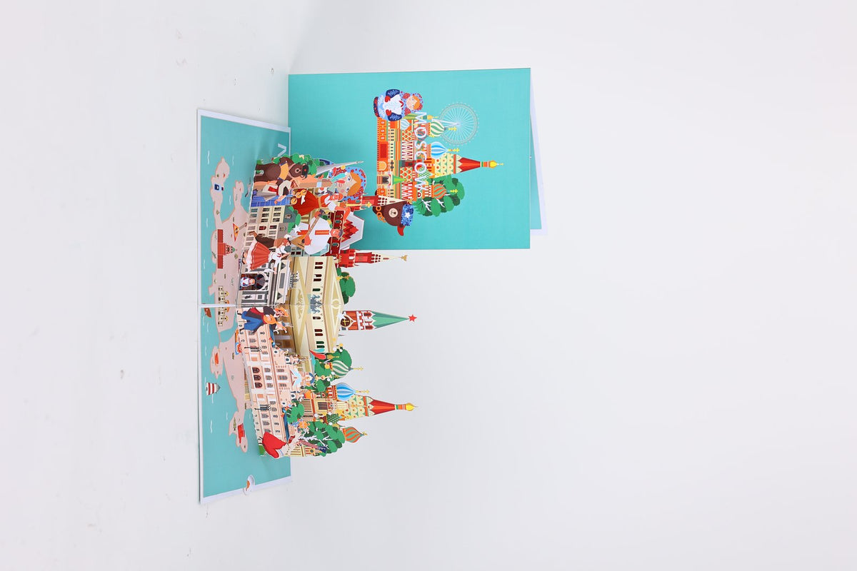 City Cityscape Greeting Card Moscow
