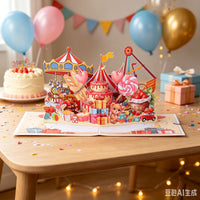Happy Birthday 180° 3D Pop Up Card