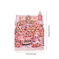 Dreamy Pink Christmas Double Door Pop Up Card