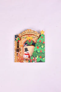 Christmas Triple Door Greeting Card