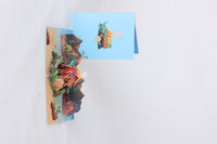 Dinosaur Volcano 3D Pop Up Card