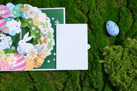 Easter Floral Wreath Greeting Card