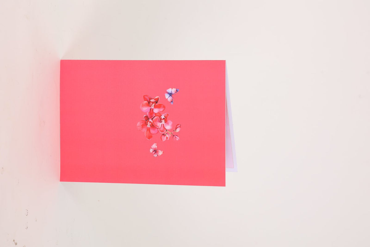 Butterfly Cherry Blossom Flip Pop Up Card