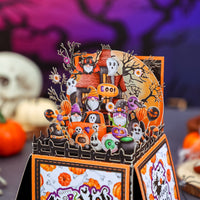 Halloween Gnome Box Orange Card