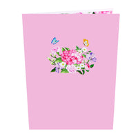 Flowering Shrubs 3D Pop Up Card