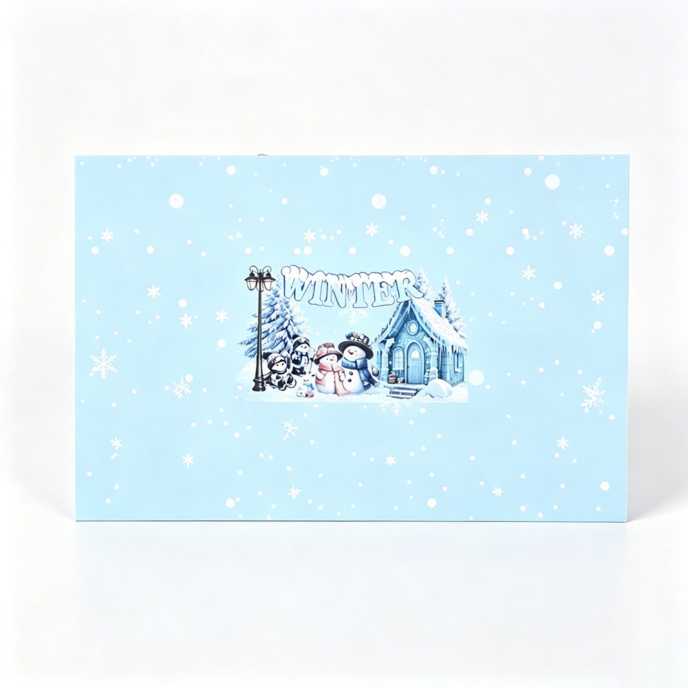 Winter Snowman Greeting Card