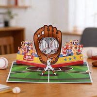 Baseball Match 3D Pop Up Card