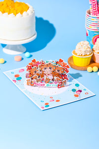 Birthday Bear 3D Pop Up Card