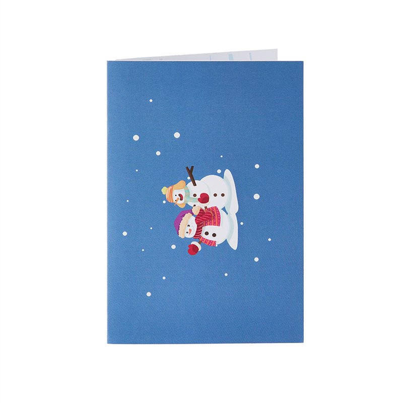 Christmas Snowman 3D Pop Up Card