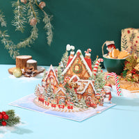 Gingerbread House 3D Pop Up Card