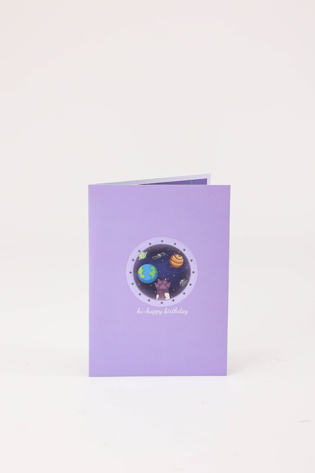 Space Cat 3D Pop Up Card