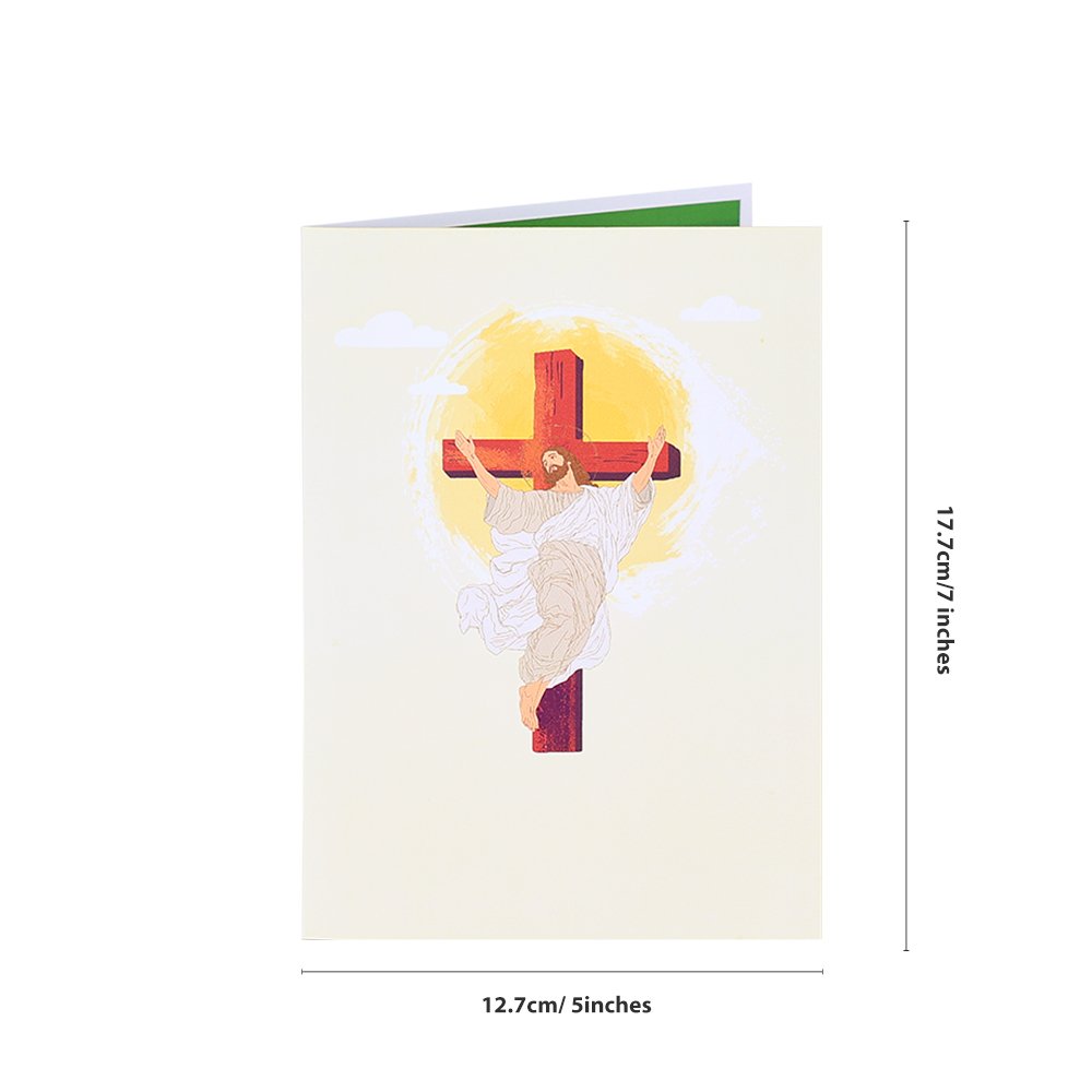 Cross Angel Flip Pop Up Card