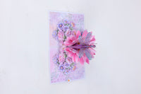 Purple Dragonfly Chrysanthemum Greeting Card