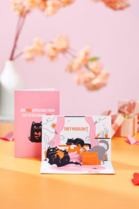 90° Cat Birthday Greeting Card