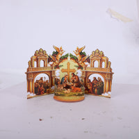 Nativity Double Door Pop Up Card