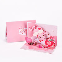 Plush Wings Cupid Kitten 3D Pop Up Card